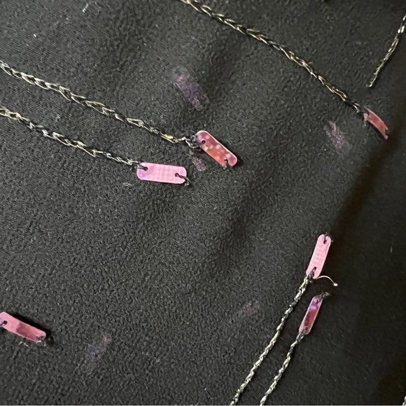 VANESSA BRUNO 100% SILK MIDI SKIRT ARTSY MIXED METALS ROMANTIC WHIMSYGOTH WITCHY - Picture 7 of 11